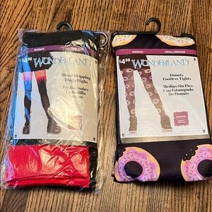 WONDERLAND Red and Black Women’s Tights